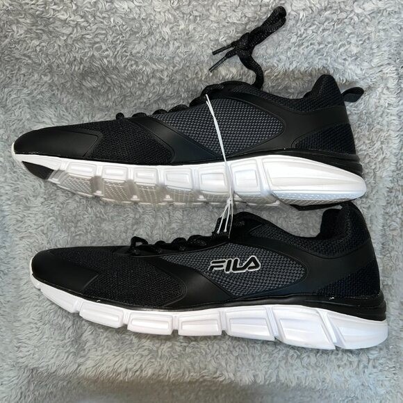 NEW Fila MEMORY STEELSPRINT Training Athletic Sneakers Men's Shoes Black Size 13 - Picture 7 of 10
